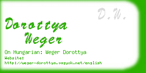 dorottya weger business card